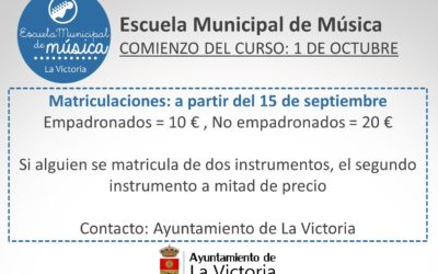 Escuela Municipal de Música (matriculación)