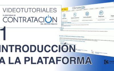 VIDEOTUTORIALES PLATAFORMA DE CONTRATACIÓN DEL SECTOR PÚBLICO