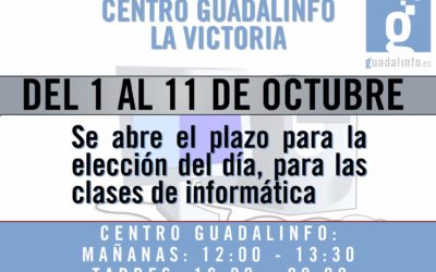CLASES DE INFORMÁTICA EN EL CENTRO GUADALINFO LA VICTORIA