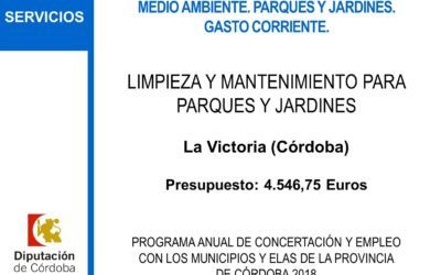 LIMPIEZA Y MANTENIMIENTO DE PARQUES Y JARDINES 2018