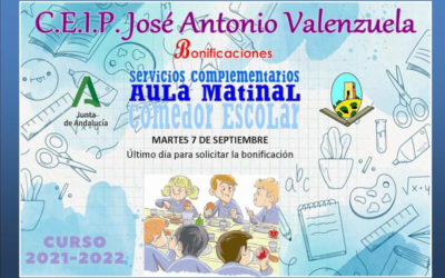 BONIFICACIONES SERVICIOS COMPLEMENTARIOS | CEIP JOSE ANTONIO VALENZUELA