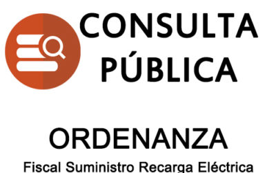 CONSULTA ORDENANZA FISCAL SUMINISTRO RECARGA ELÉCTRICA Y USO DE LOS PUNTOS DE RECARGA MUNICIPALES