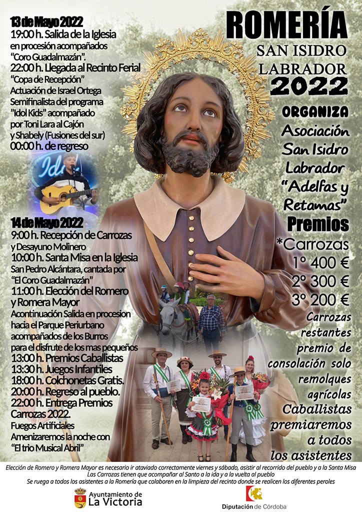 cartel romeria LA VICTORIA 2022