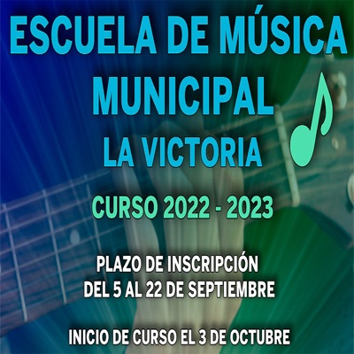 INSCRIPCIONES ESCUELA DE MÚSICA 2022/23